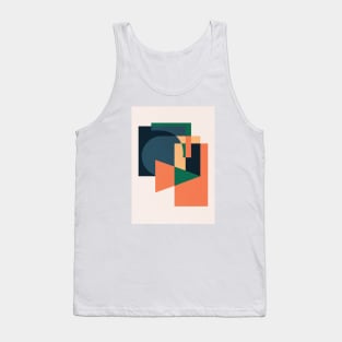 Mid Century Geometric Shapes Tank Top